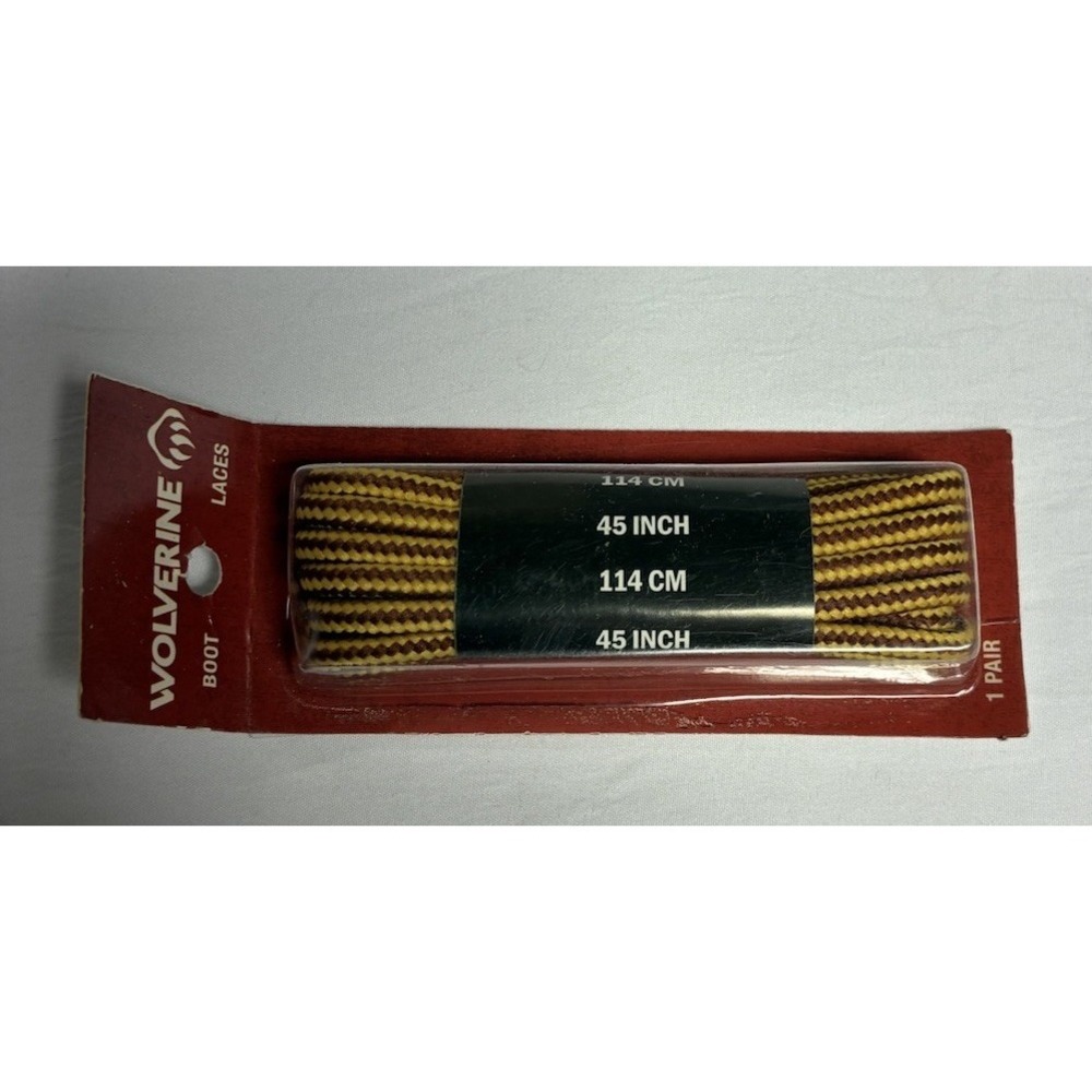 WOVLERINE Work Boot Laces 45" (114cm) - W69408 45" GOLD Laces NEW